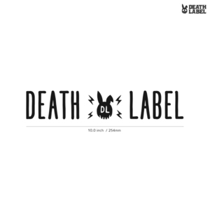 【DEATH LABEL】デスレーベル★08★ダイカットステッカー★切抜きステッカー★JPN2★WKED3★10.0インチ★25.4cm