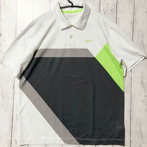 [NIKE GOLF] Nike Golf polo-shirt with short sleeves men's XL free shipping!