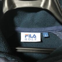 【FILA GOLF】フィラ ゴルフ ジャケット 裏起毛 レディース L 赤×ネイビー チェック柄 美品 送料無料！_画像3