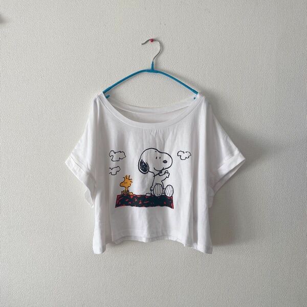 SNOOPY ショート丈 オーバーサイズTシャツ S