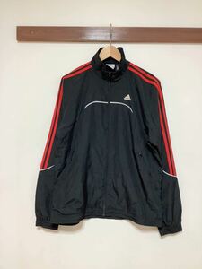 く1039 adidas アディダス ウインドブレーカー L ブラック CLIMACOOL