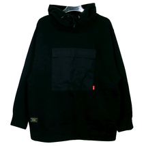 WTAPS ダブルタップス 17AW UDT/SWEATSHIRT.COTTON 172ATDT-CSM19 スウェットシャツ ブラック トップス フーディー パーカー_画像1