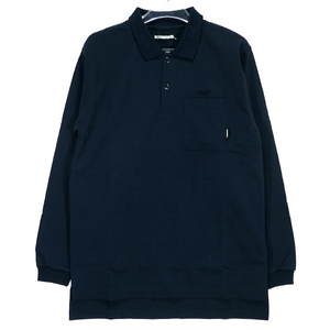 NEIGHBORHOOD ネイバーフッド 21SS PLAIN/C-POLO.LS 211UWNH-CSM08 長袖 ポロシャツ ロングスリーブ ネイビー