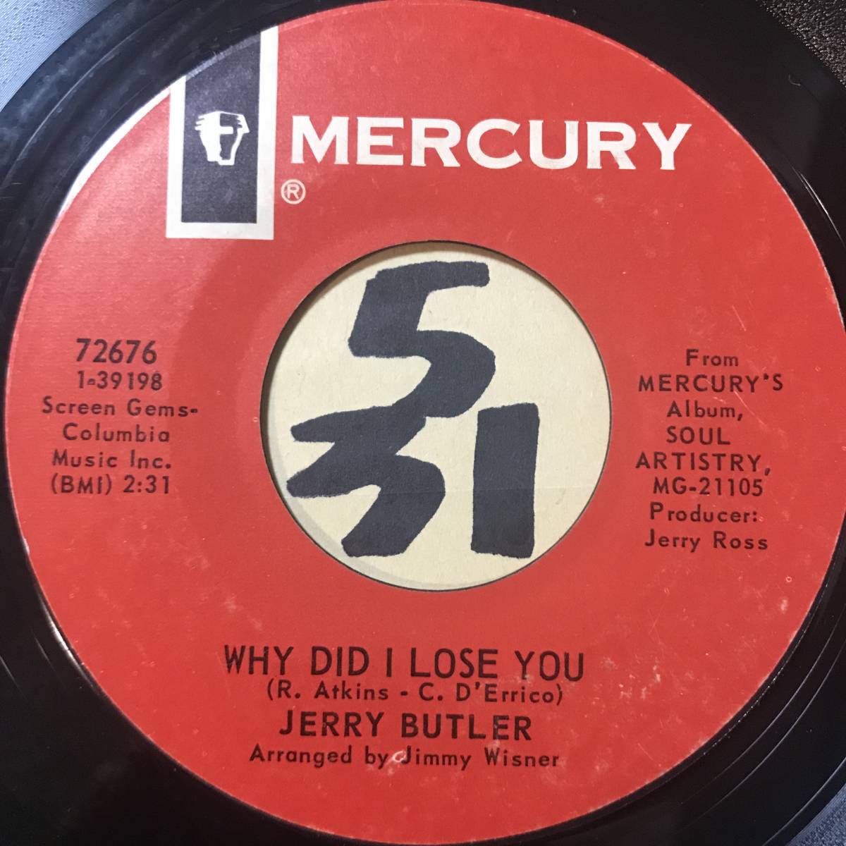 高価値 ジェリーバトラー ジョーのテーマ EP レコード 見本盤