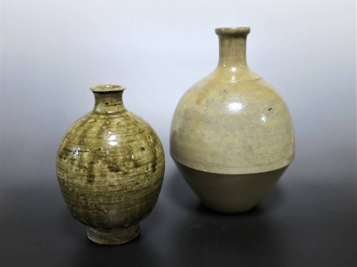 美濃焼 口付徳利 江戸末~明治 29/5_9 www.vaidotuparapija.lt