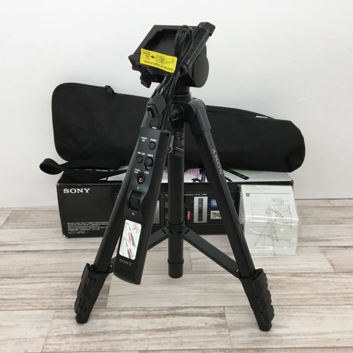 残りわずか】 ソニー 三脚 リモコン三脚 4段 3ウェイオイルフリュード