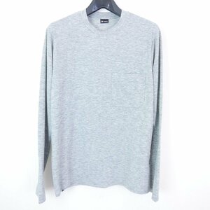 Goldwin ゴールドウイン Graphic L/S T-shirt メンズ トップス 長袖カットソー グラフィック バックプリント ロンT HEATHER GRAY S