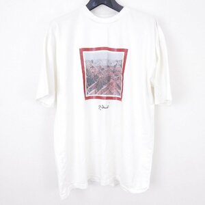 MAISON EUREKA メゾンエウレカ スーベニアT SOUVENIR TEE レッドシティ 写真プリントコットン クルーネック Tシャツ WHITE S