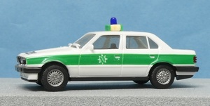  takkyubin (home delivery service) compact shipping 1/87 Herpa 4116 BMW 325i Germany police used * present condition *1.