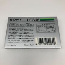 【j】未開封品　SONY HF -S46 カセットテープ　ノーマルポジション　昭和カセット　NORMAL POSITION TYPEⅠ_画像2