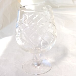 昭和レトロ 切子? ミニワイングラス