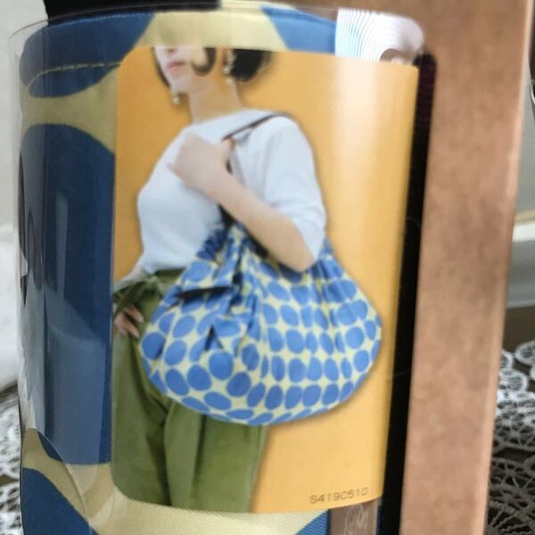 ♪北欧風レジカゴバッグ シュパット エコバッグ!Lサイズ 水玉模様