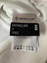 ☆1回のみ着用 MONCLER モンクレール 1952 ジーニアス ワッペン フーディー パーカー スウェット トレーナー ホワイト サイズL 国内正規☆_画像6