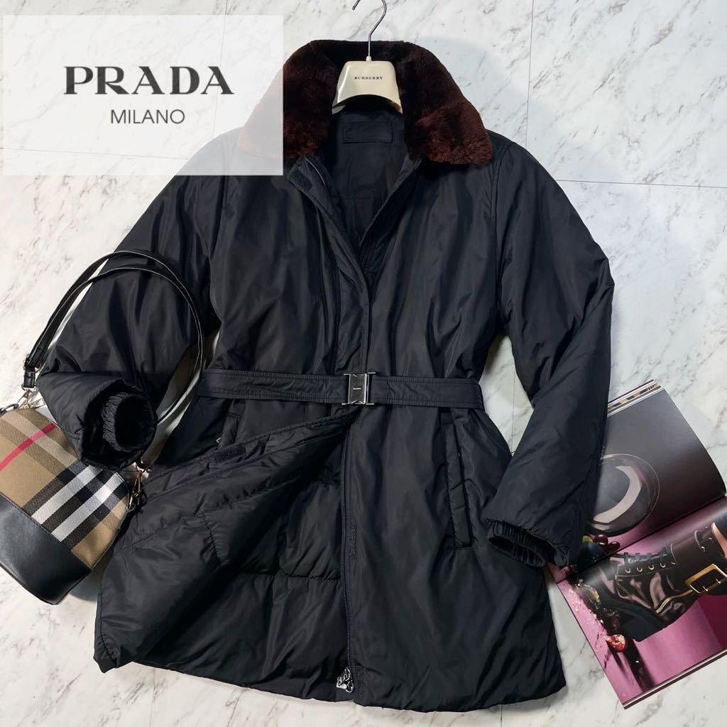 気まぐれセール❣️PRADA プラダコート(フェイクファ) 40 www