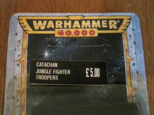 新品未開封 当時物 ウォーハンマー40,000 カタチアン ジャングルファイタートルーパーCATACHAN JUNGLE FIGHTER TROOPERS WARHAMMER 40,000