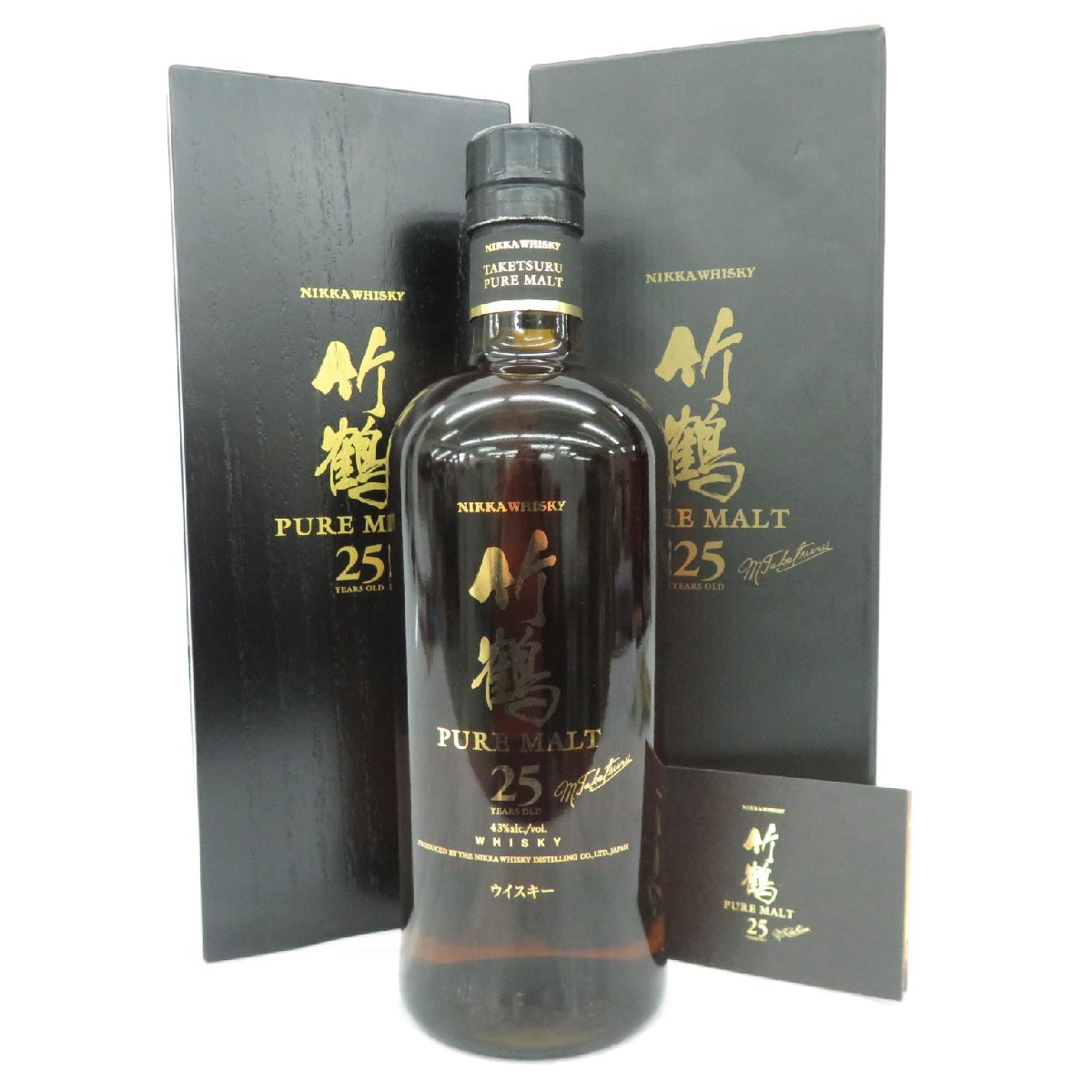 人気ブランド ニッカウヰスキー 竹鶴25年 空瓶 700ml ピュアモルト ウイスキー
