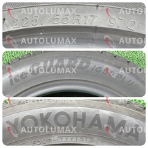 225/55R17 97Q Yokohama iceGUARD iG50 PLUS 中古 スタッドレスタイヤ 4本セット 送料無料 225/55/17 ヨコハマ U1515.D _画像6