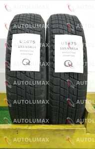 155/65R14 75Q Bridgestone ICEPARTNER 中古 スタッドレスタイヤ 2本セット 送料無料 155/65/14 ブリヂストン U1475.Q