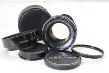 【ecoま】Super-Takumar 55mm F1.8 no.623444 初期玉/メタルフード付 M42マウント マニュアルレンズ_画像1