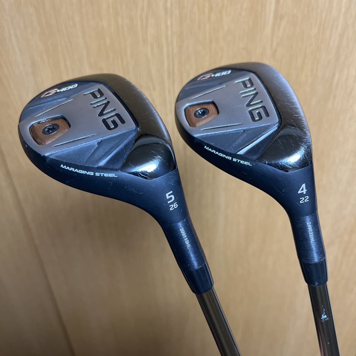 ヤフオク! -ピン g400 ハイブリッドの中古品・新品・未使用品一覧 割引プラン 特価!ハイブリッド2本セット PING G400 2H、3H クラブ