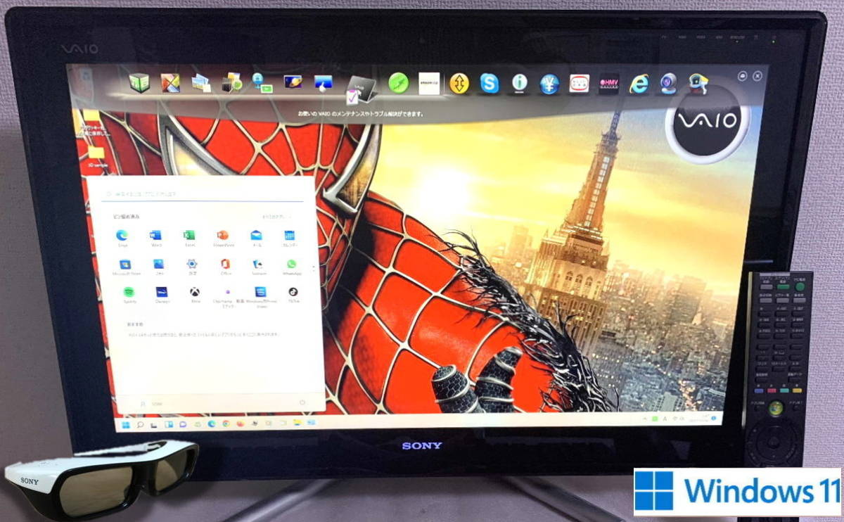 VAIOパソコンとテレビ一体型☆Win10☆ PS4対応 HDD 1TB ネット店 www