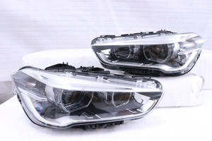 20-1270★前期 LED F48 BMW X1★左右ヘッドライト 63.11-7472222-02 シルバー 純正★BMW (KK)