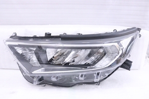 20-1349★極上品 LED MXAA52 RAV4★左ヘッドライト ガソリン車 STANLEY 42-87 打刻:A ブラック 純正★トヨタ (DM)