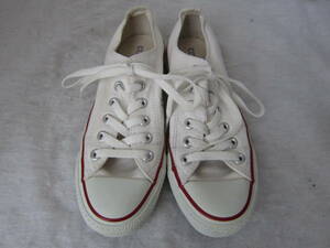 CONVERSE ALLSTAR OX（コンバース オールスターLOW）（M7652）　白　赤青ライン　　23.5㎝　ok2210A