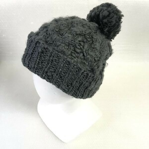 earth music＆ecology★ニット帽【サイズフリー/グレー/Gray】knit/hat/cap◆BG962