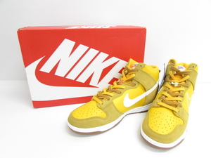 NIKE ナイキ WMNS DUNK HIGH SE FIRST USE UNIVERSITY GOLD / WHITE-LIGHT GUM BROWN/DH6758-700 スニーカー ☆SH6048