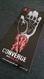 2016年当時物!!CONVERGE「YOU FAIL ME」 非売品ステッカー1枚未使用/コンヴァージ 販売促進 ハードコア パンクロック ヘビーメタル 