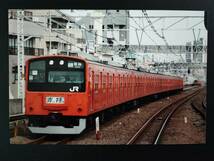 JR東日本【さよなら・中央線 / 愛されて30年・201系車両】下敷き・1枚＋車両生写真・3枚（下敷き撮影場所・日野駅～立川駅間）_画像5