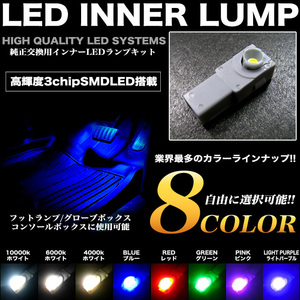 【10000K】 適合多数 LED チップ搭載 インナー ランプ 白 FJ2604-xyz-10k