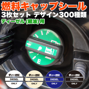 【0006 ディーゼル グリーン】 燃料　給油口 ガソリン フューエル キャップ デザイン シール ステッカー FJ5351-green-0006