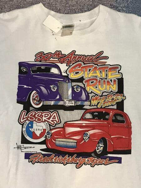 State Run Tシャツ ステイトラン　ホットロッド　アメリカ　ビンテージ　ストリートロッド　旧車　西海岸　古着　アメカジ