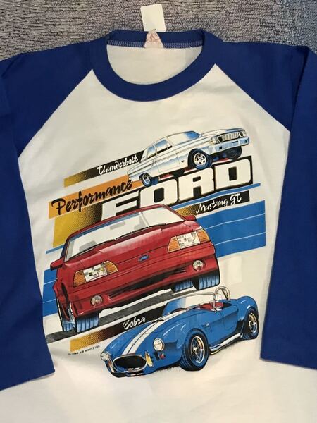 Performance Ford ラグランTシャツ フォード マッスルカー マスタング サンダーボルト コブラ GM V8 西海岸 古着 アメカジ