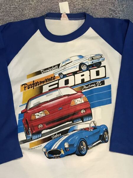 Performance Ford ラグランTシャツ フォード　マッスルカー　マスタング　サンダーボルト　コブラ　GM V8 西海岸　古着　アメカジ