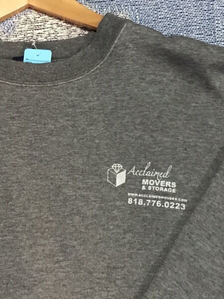 Acclaimed Movers & Storage スウェット 引越 倉庫 アメリカ ランカスター カリフォルニア ビンテージ 企業 古着 アメカジ