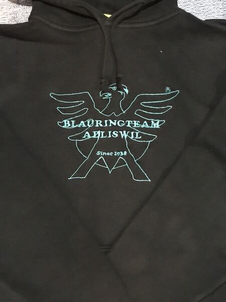 BlauringTeam Adliswil パーカー アメリカ ビンテージ 刺繍 ストリート スケート トレンド ビッグサイズ 古着 アメカジ