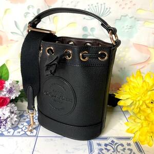  Coach handbag do low -stroke ring Mini shoulder black [ new goods ] nt148