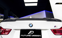【FUTURE DESIGN】BMW 4シリーズ F36 グランクーペ トランク用 リアスポイラー 本物DryCarbon ドライカーボン カスタム エアロ_画像2