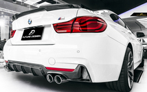 【FUTURE DESIGN】BMW 4シリーズ F36 グランクーペ トランク用 リアスポイラー 本物DryCarbon ドライカーボン カスタム エアロ_画像4