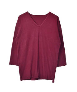KAPITAL キャピタル シンプル 赤 Vネック 長袖Tシャツ 七分袖Tシャツ 21586 - 0379 72