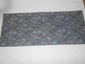  handmade, cotton 100%, tablecloth, dragon, giraffe, phoenix, gray,A,46.×106cm