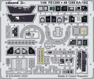 エデュアルド(491288) 1/48 EA-18G用エッチングパーツ(モンモデル用)