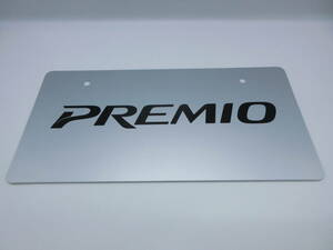 トヨタ プレミオ PREMIO ディーラー 新車 展示用 非売品 ナンバープレート マスコットプレート