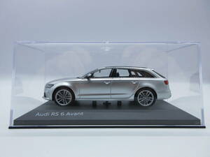 1/43 アウディ Audi RS6 Avant　RS6 アバント　ディーラー特注 ミニカー　シルバーメタリック