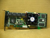 ▽ARECA ARC-1220 8ポート SATA RAIDコントローラ 256MB PCI-EX 中古 RAID0/1/5/6 ロープロファイル_画像1