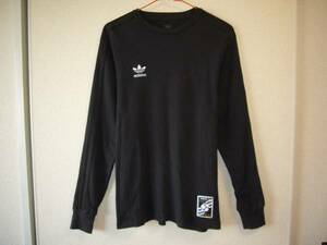  Adidas Russia representative long sleeve T shirt black × black line S size 