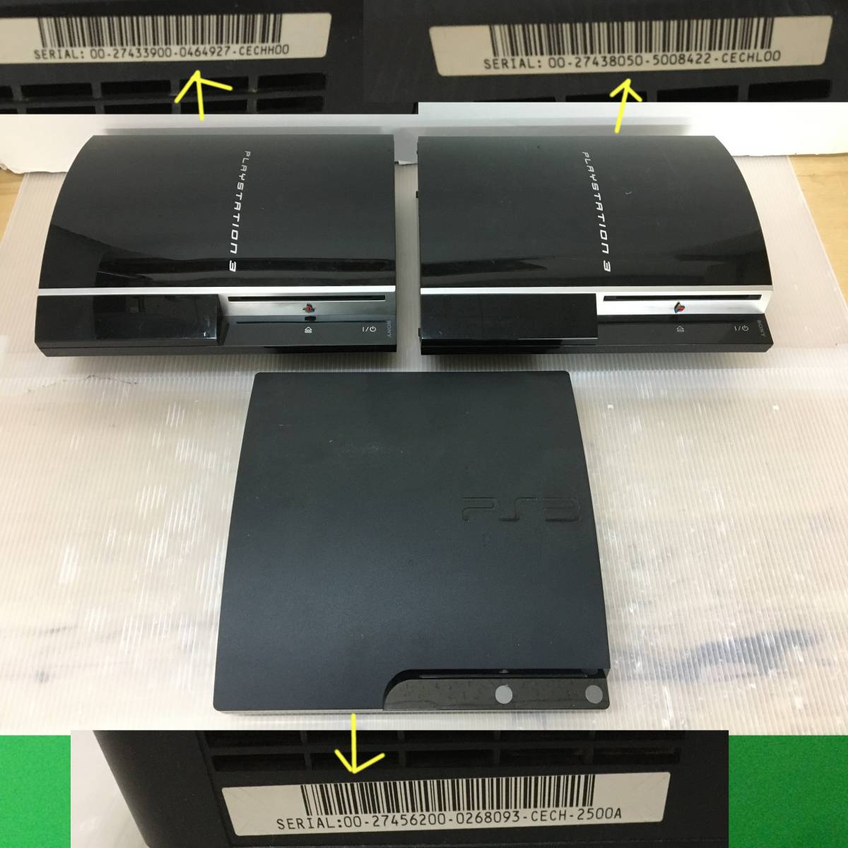 ジャンク ヤフオク! PS3 PS3本体 3台(CECHー2100A ...
